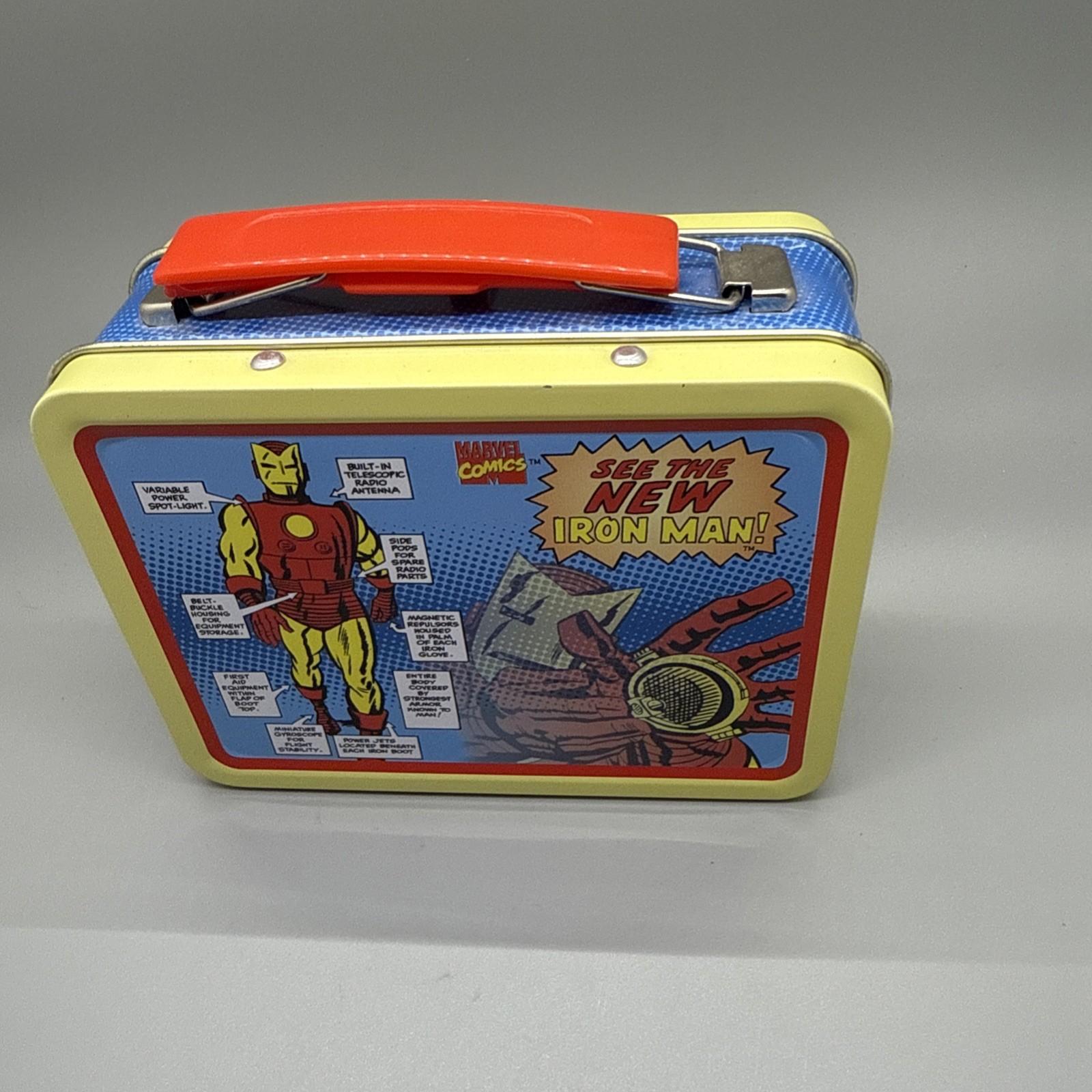 Iron Man replica mini tin lunchbox