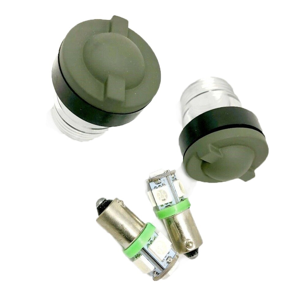 Military Green Dash Bulbs & Lens Complete Kit Fits Humvee M998 M-Series