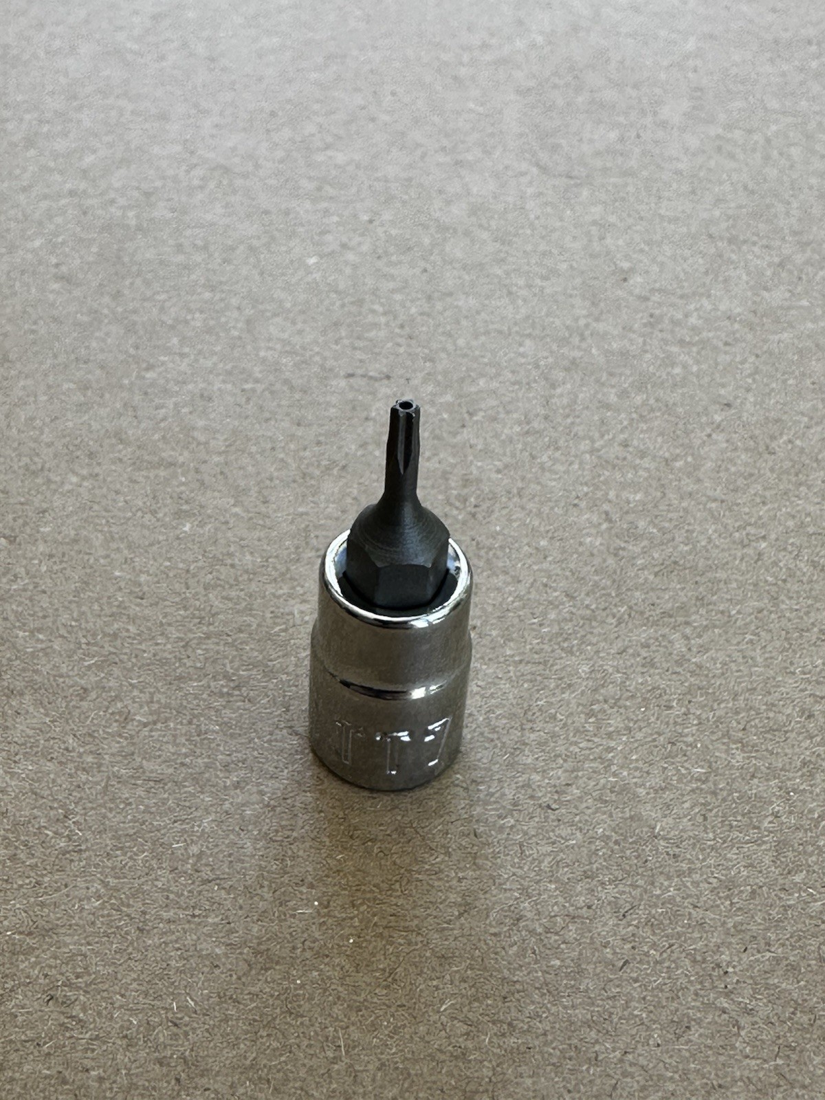 Craftsman TT7 Security Torx Bit.  1/4” Drive. CMMT 42683.  0446