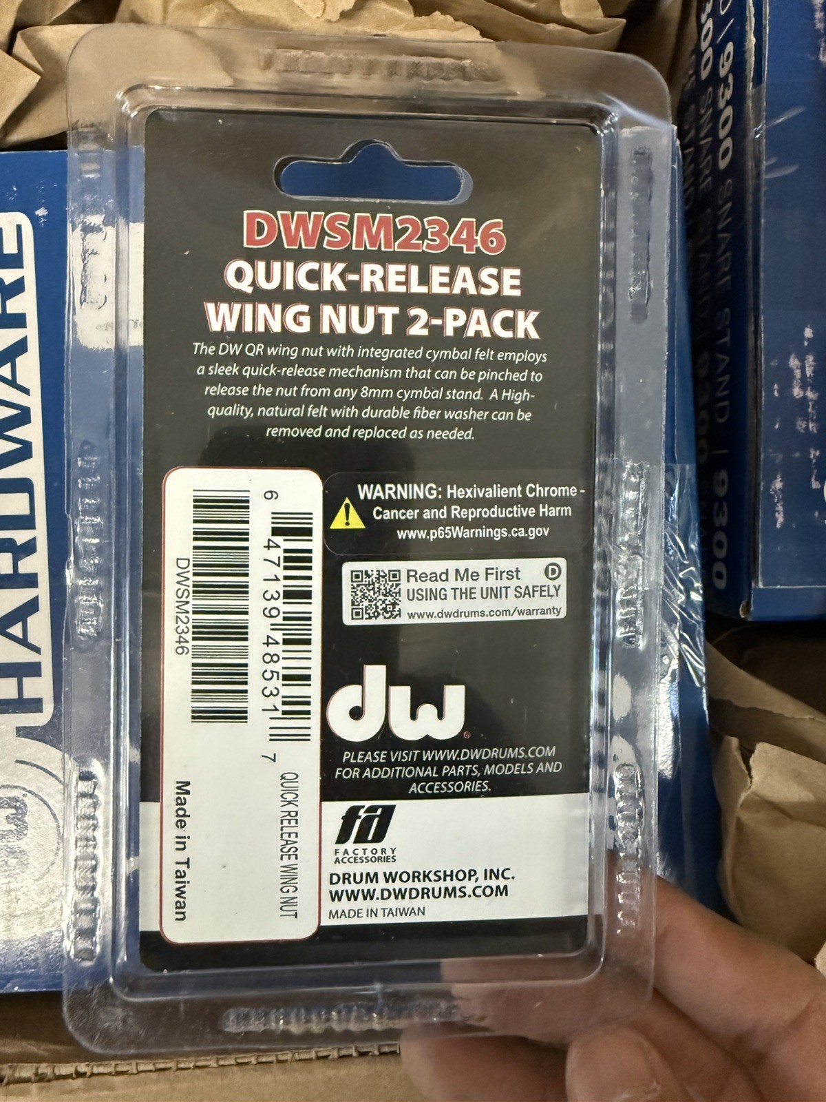 DW Quick Release Wing Nut Integrated Felt 2-Pack (DWSM2346), FREE SHIPPING