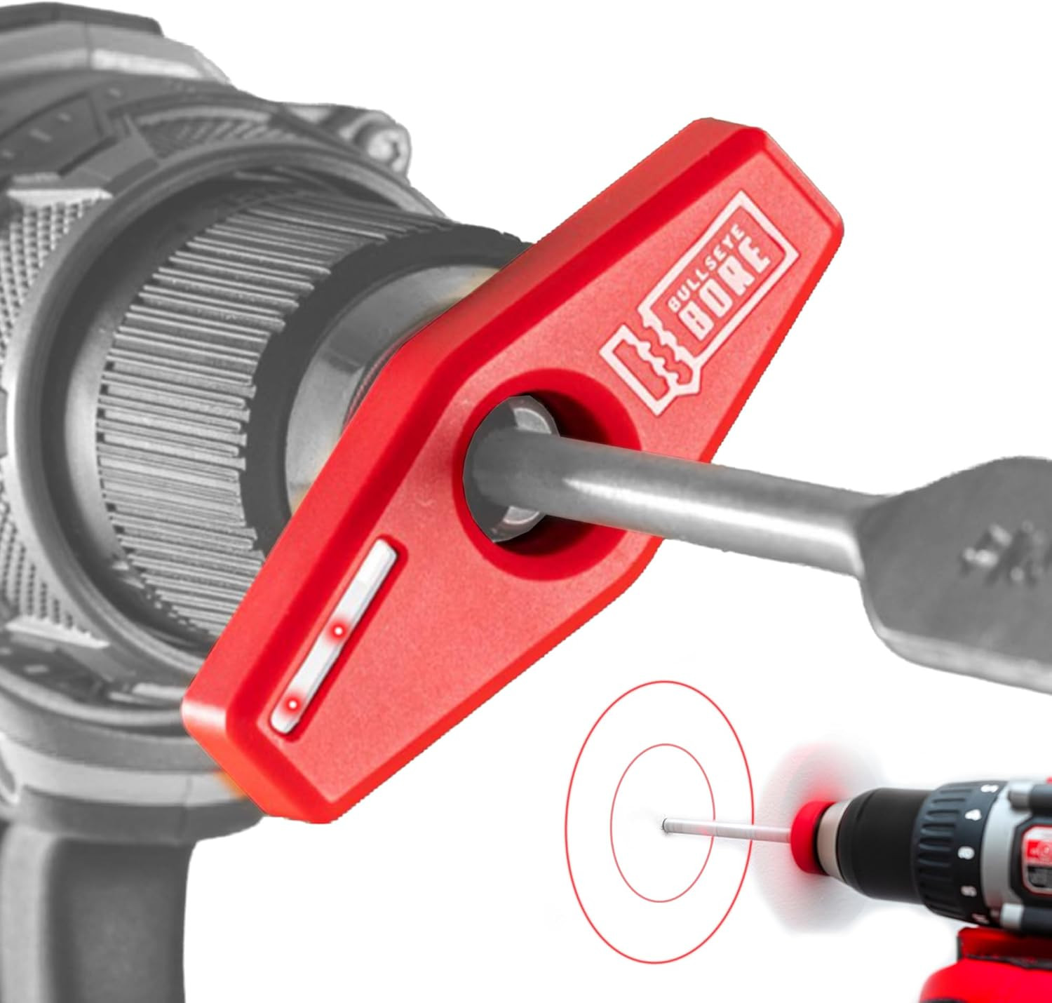 Bullseyebore Core CR1-100 Magnetic Red Laser Drill Guide, Drill Straight | Drill