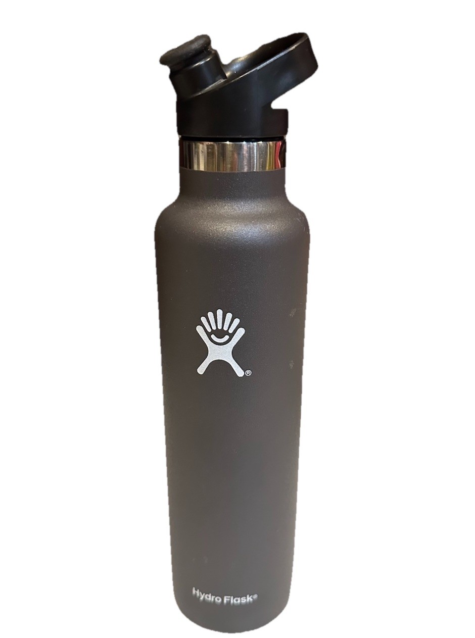 2015 HYDRO FLASK STANDARD MOUTH 24O GRAPHITE WATER BOTTLE S24050 HEALTHY FITNESS