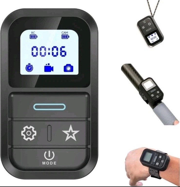 Remote for A10 Smart Wireless Bluetooth Control with Hand Strap for Go Pro Hero