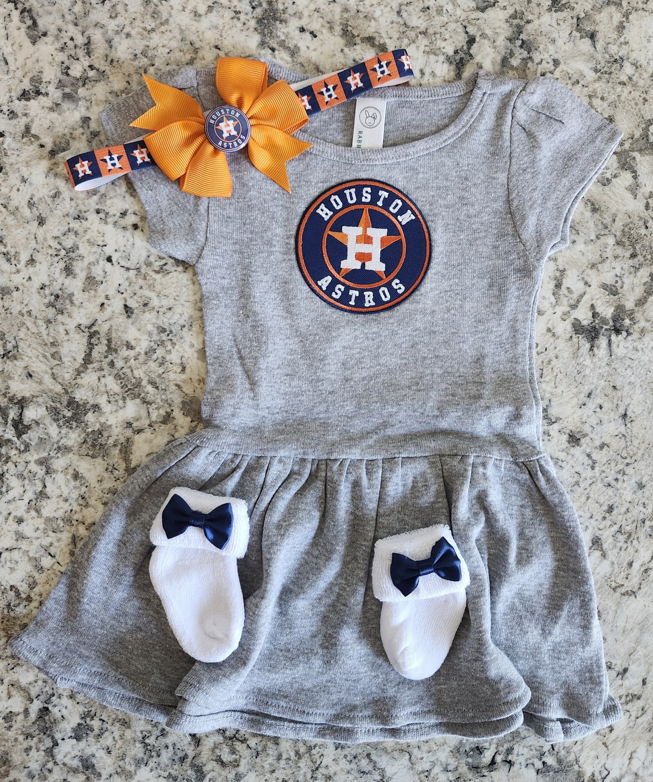 Astros toddler/baby girl clothes  astros baby gift girl Houston baseball baby