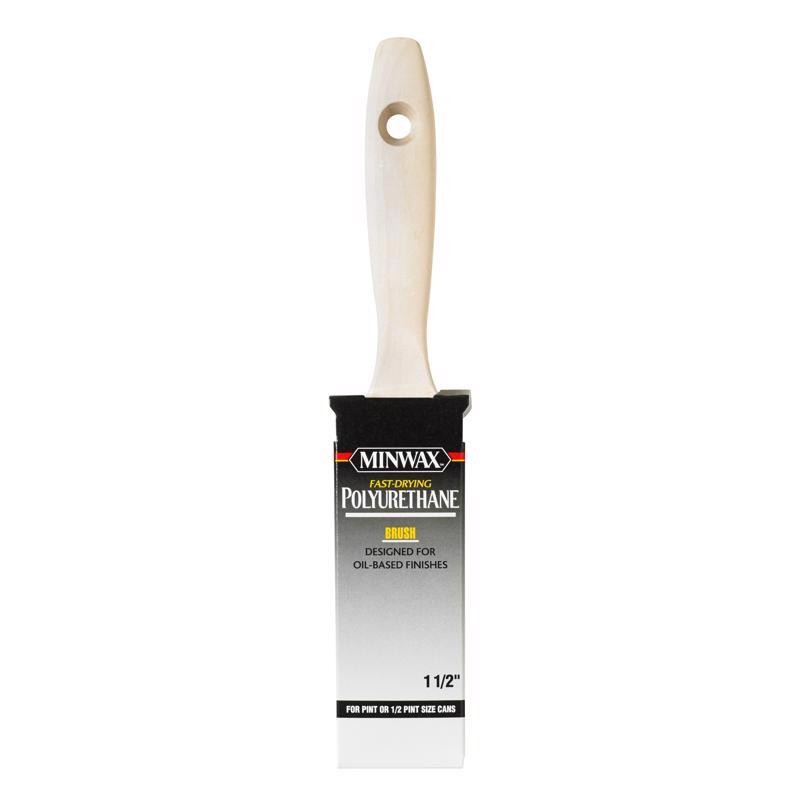 Minwax 427340008 Flat Varnish Brush 1-1/2 W in. for Oil-Based Clear Finishes