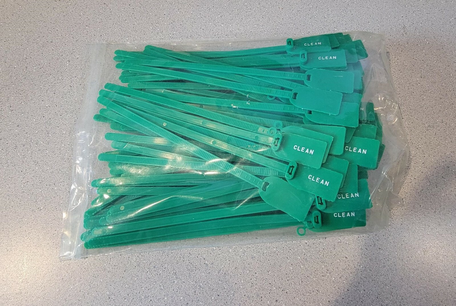 Clean Green Zip Ties 100 Pack