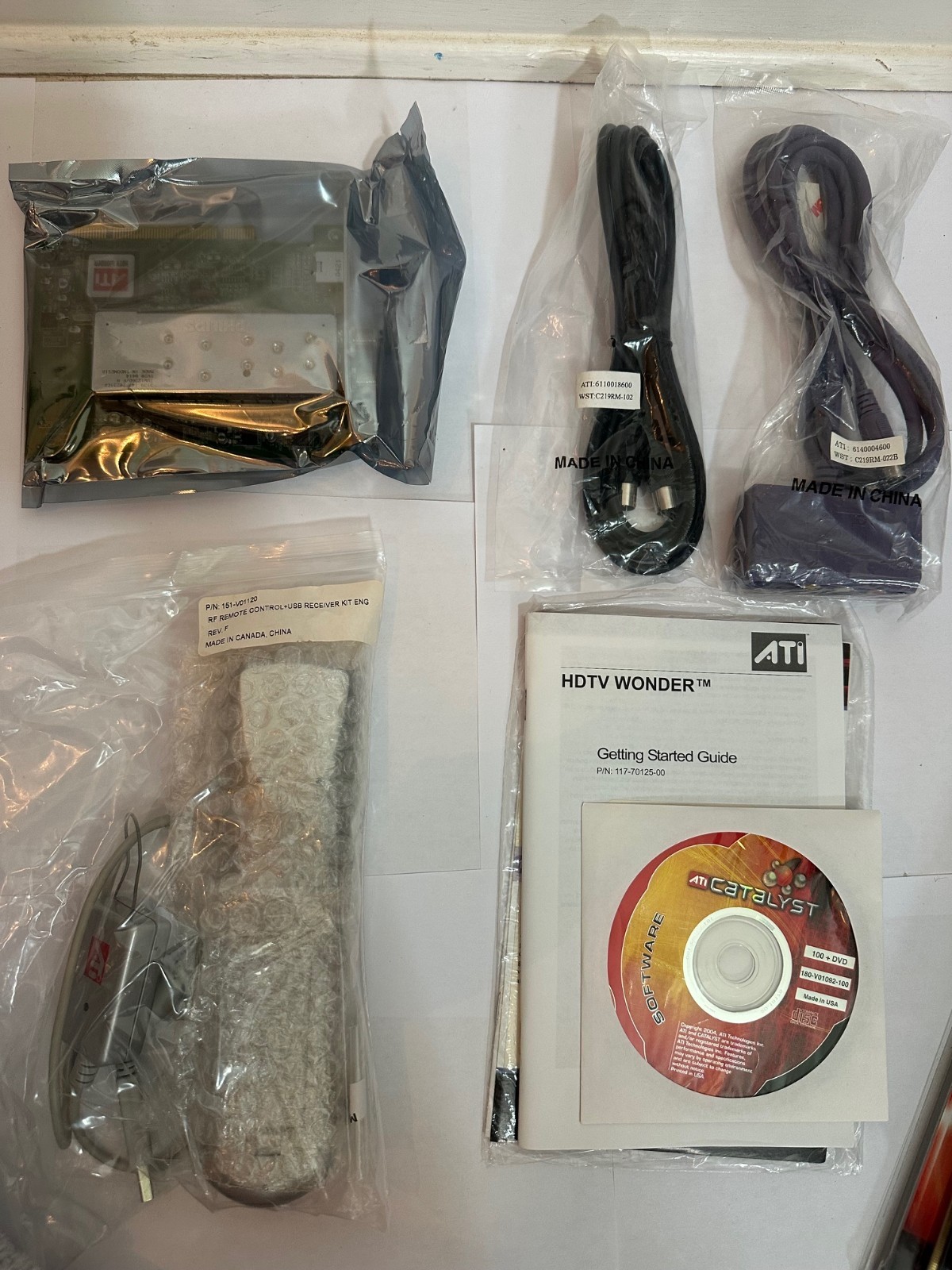 New ATI HDTV Wonder PCI TV Tuner Capture Card P/N 102A1000100 Retro PC Sealed