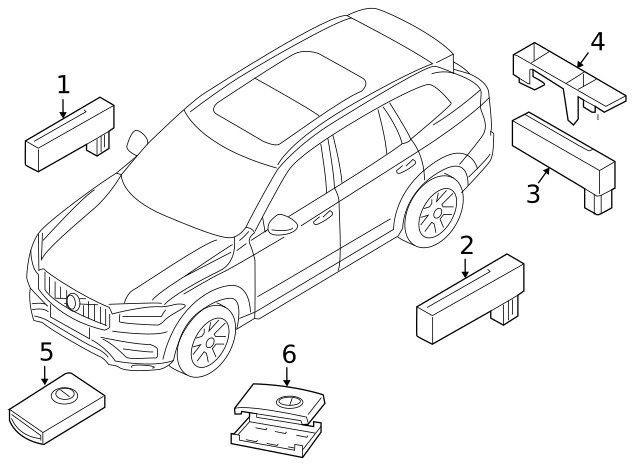 Genuine Volvo Keyless Entry Transmitter 32425215