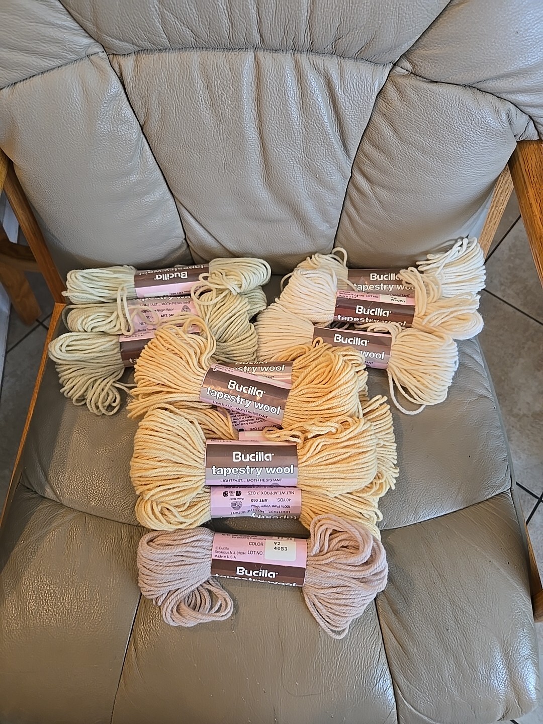 Bucilla Tapestry Wool 100% Pure Virgin Wool 40yds/ea New Vintage  Choose Colors