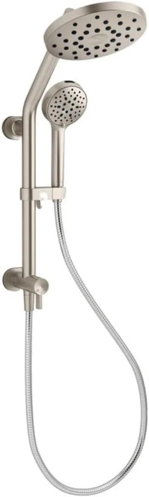 Kohler R38001-BN Hydrorail Bathroom Showerhead Kit 3-in-1 Kit Brushed Nickel