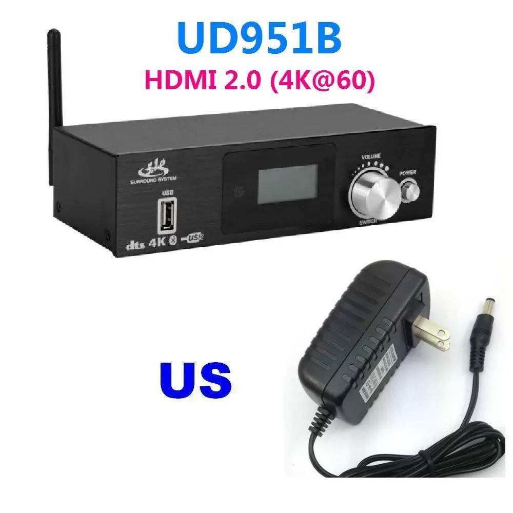 5.1CH Digital UD951B 5.1 Audio Decoder DAC USB Sound Card Bluetooth Receiver