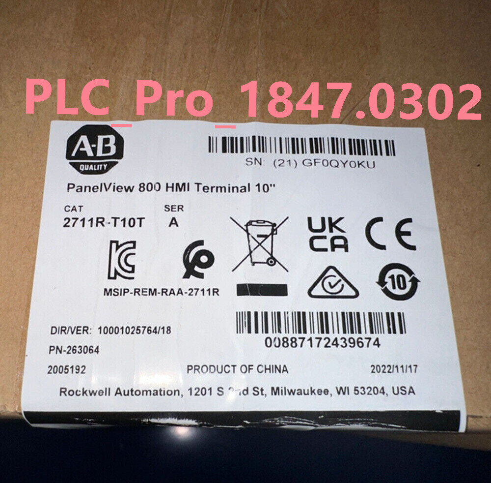 1PCS New Allen-Bradley 2711R-T10T  800 10.4-INCH HMI TERMINAL  Fast delivery