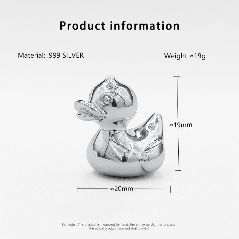 20 Gram .999 Fine Silver Rubber Duck