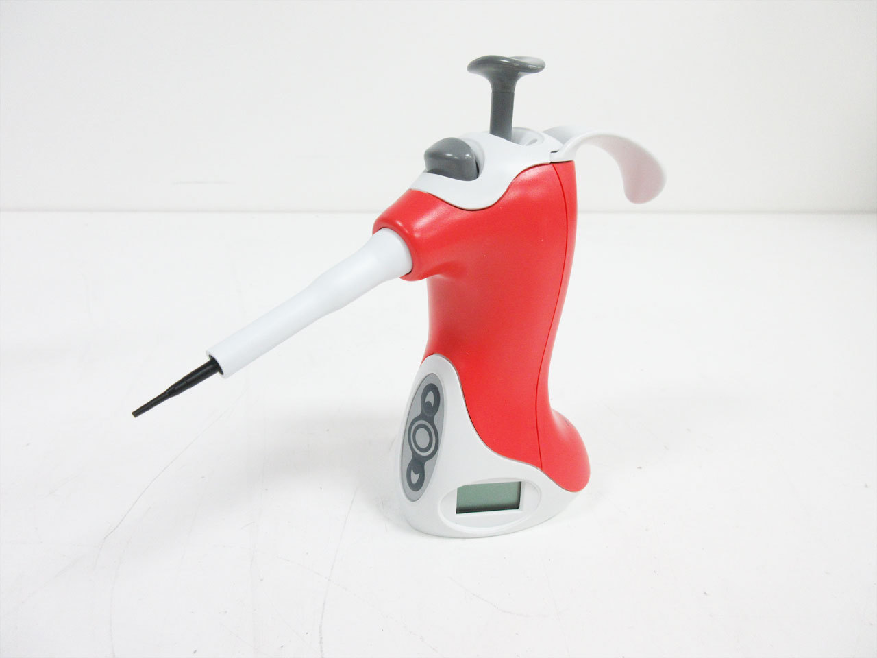 VISTALAB OVATION 0.2 - 2 uL PIPETTE RED ADJUSTABLE VOLUME ~ OV-2 1057-0002 PIPET