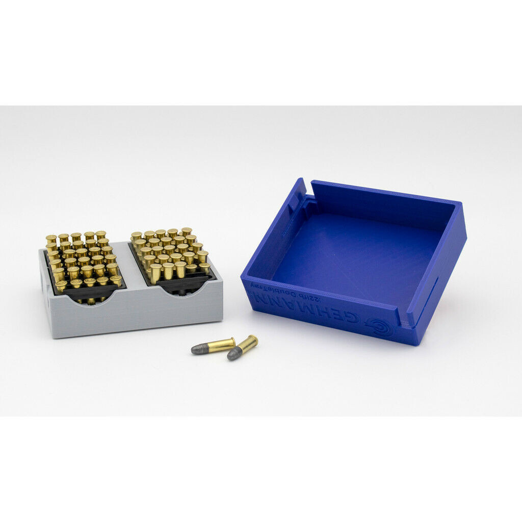 Gehmann #869-D .22 Double Cartridge box support tray and box