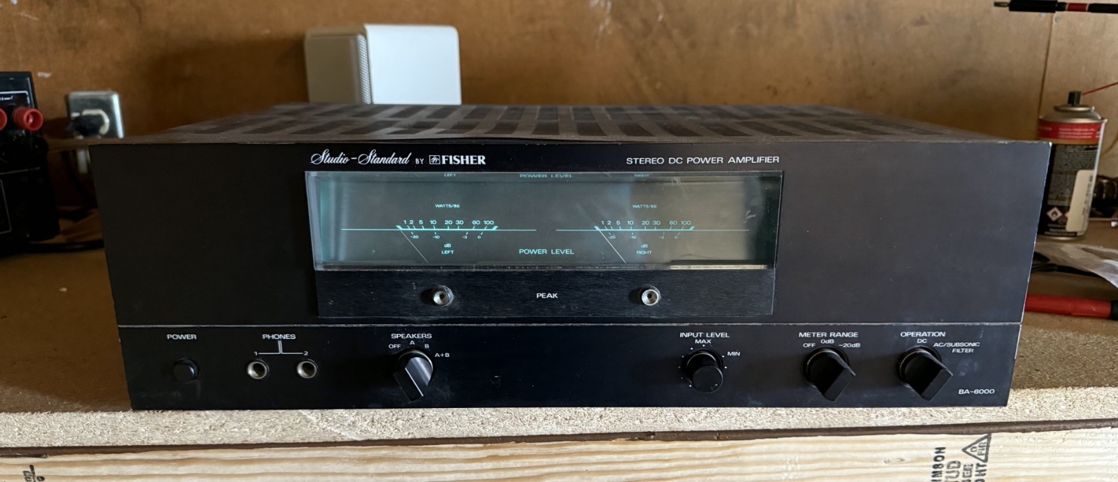 Fisher BA-6000 For Parts Or Repair Only Lights Up No Sound No Returns