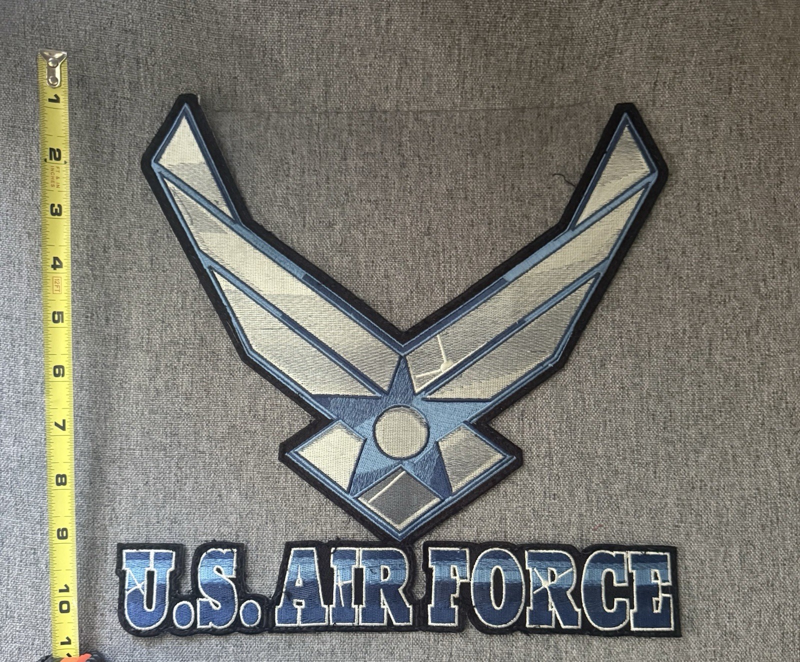 United States Air Force Large Military Patch (11”x11” Inches Across)