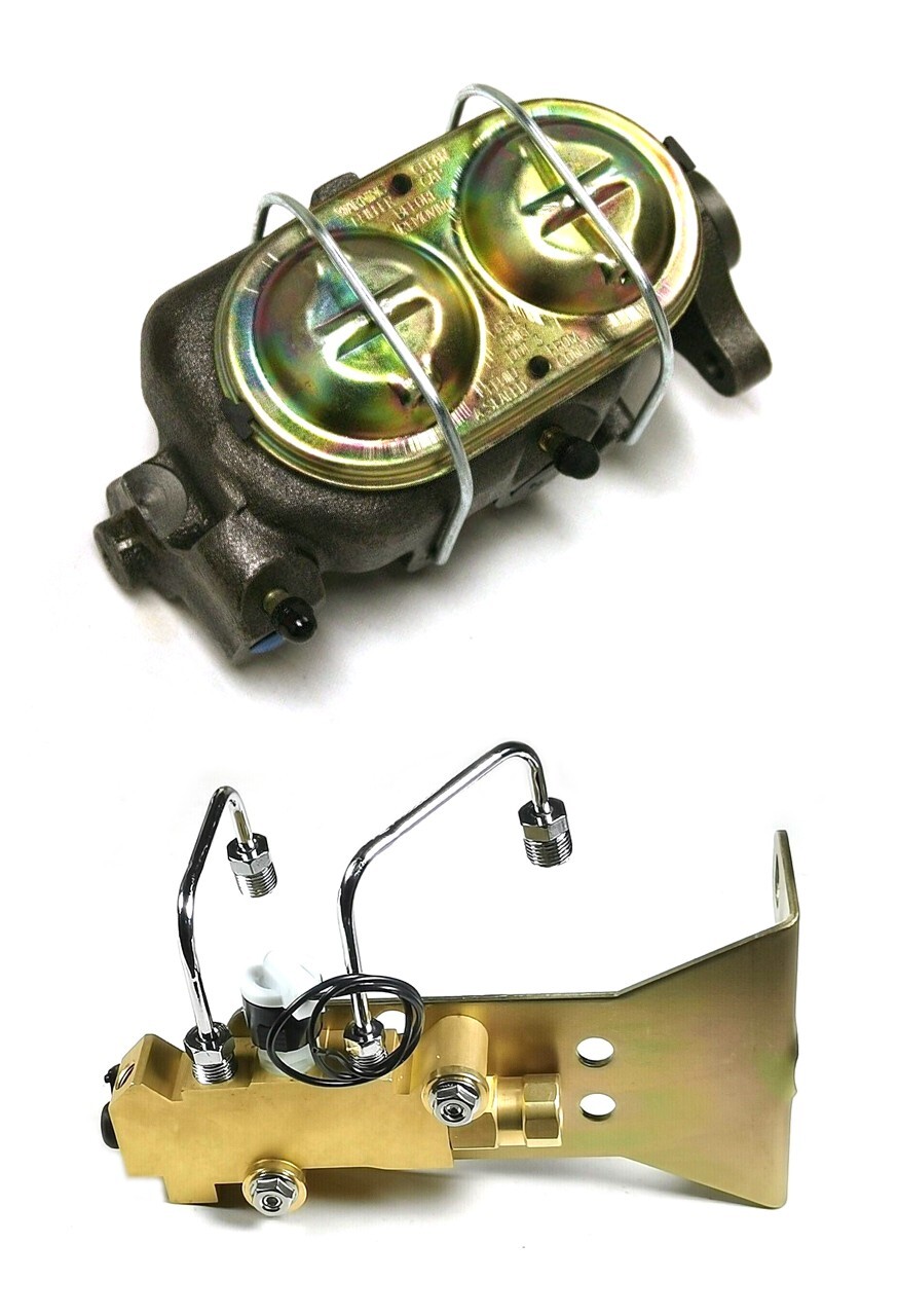 Drum Drum 1" Bore Master Cylinder w/ Bleeders & Bottom Mount Proportioning Valve