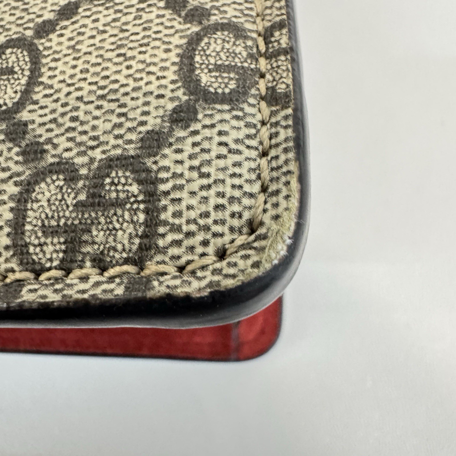Gucci Dionysus Monogram Red Mini Chain Shoulder Bag