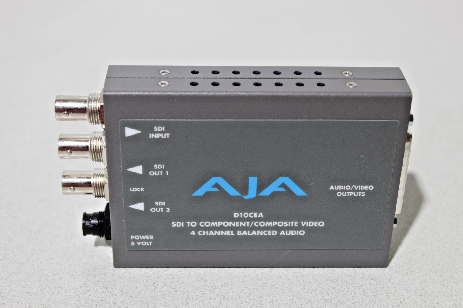 AJA D10CEA SDI to Component Composite Video 4-Channel Balanced Audio Device
