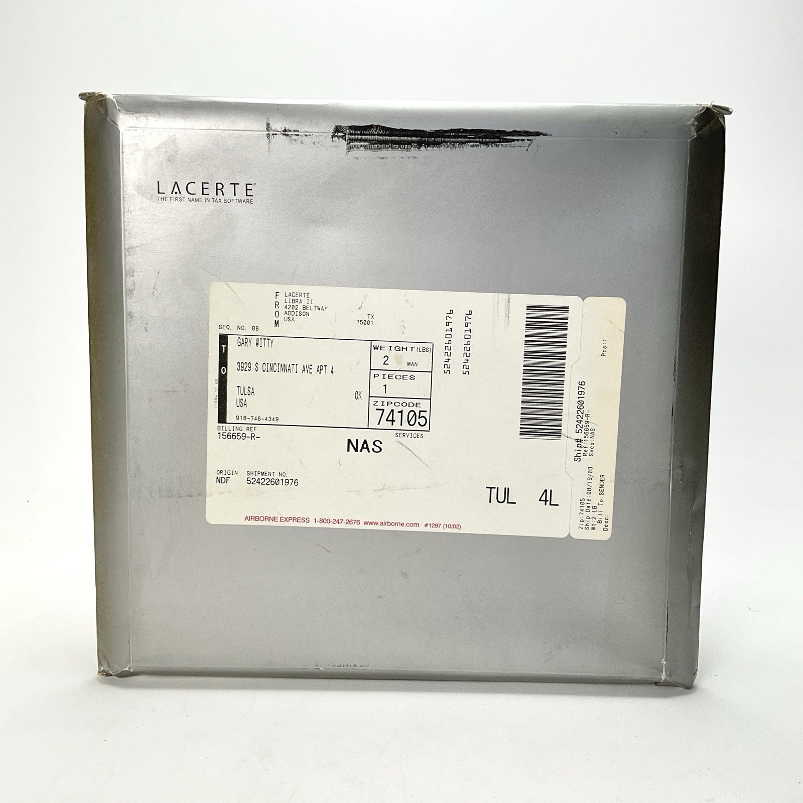 Intuit Lacerte Software Corporation Evaluation Disk User Guide Vintage Computing