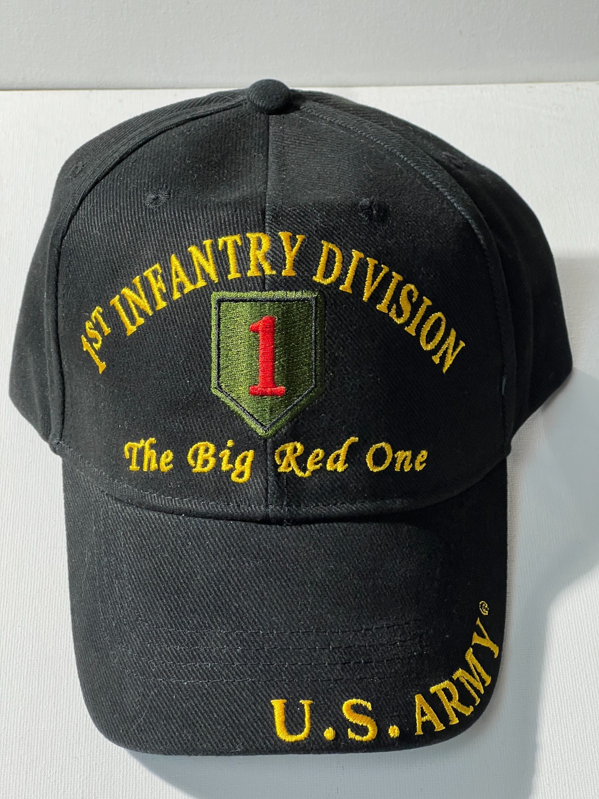 US ARMY 1ST INFANTRY DIVISION  CAP DIRECT EMBROIDERED LICENSED PRODUCT CP00112