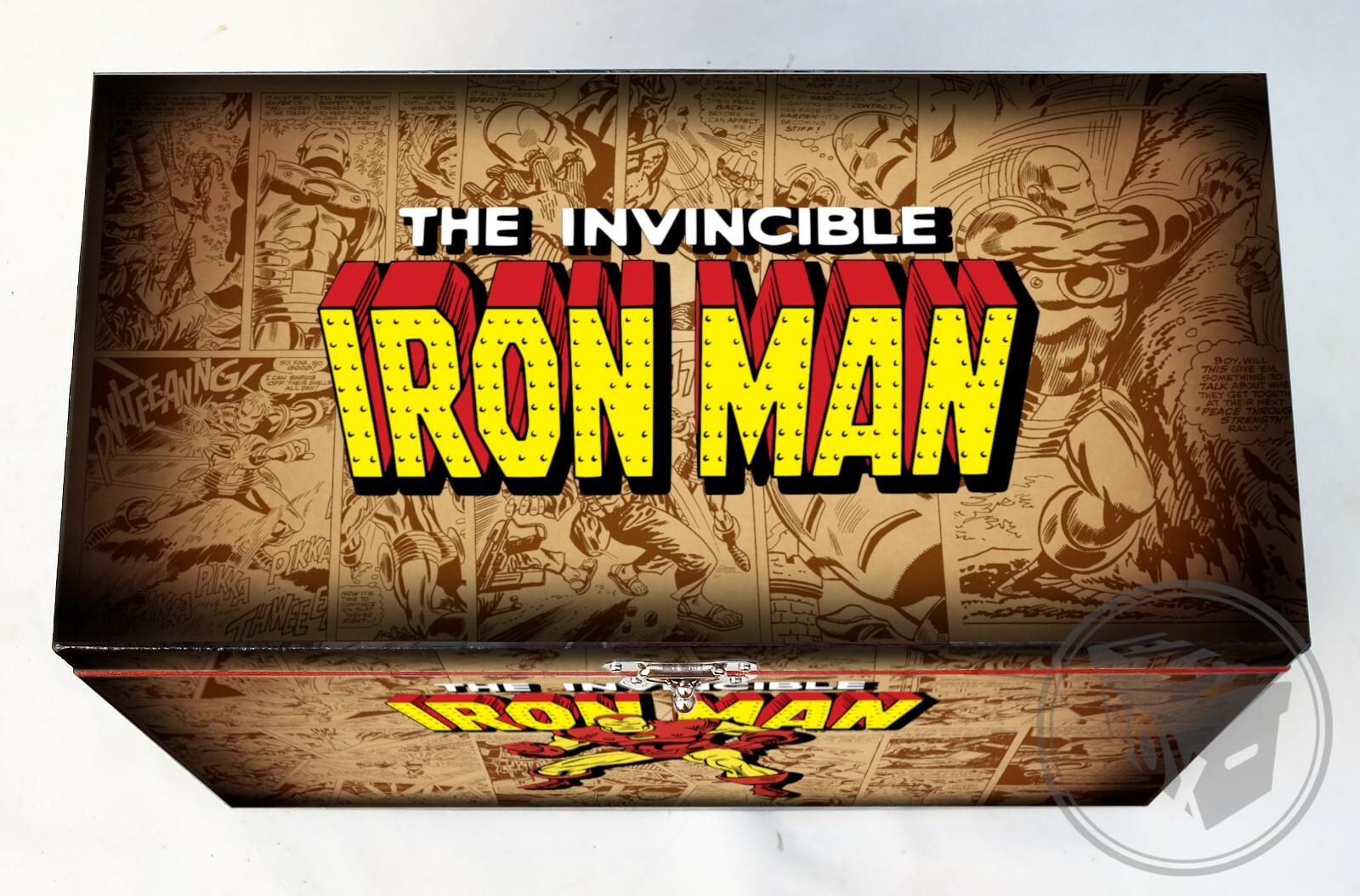 Large Comic Book Hard Storage Box Chest MDF Ironman