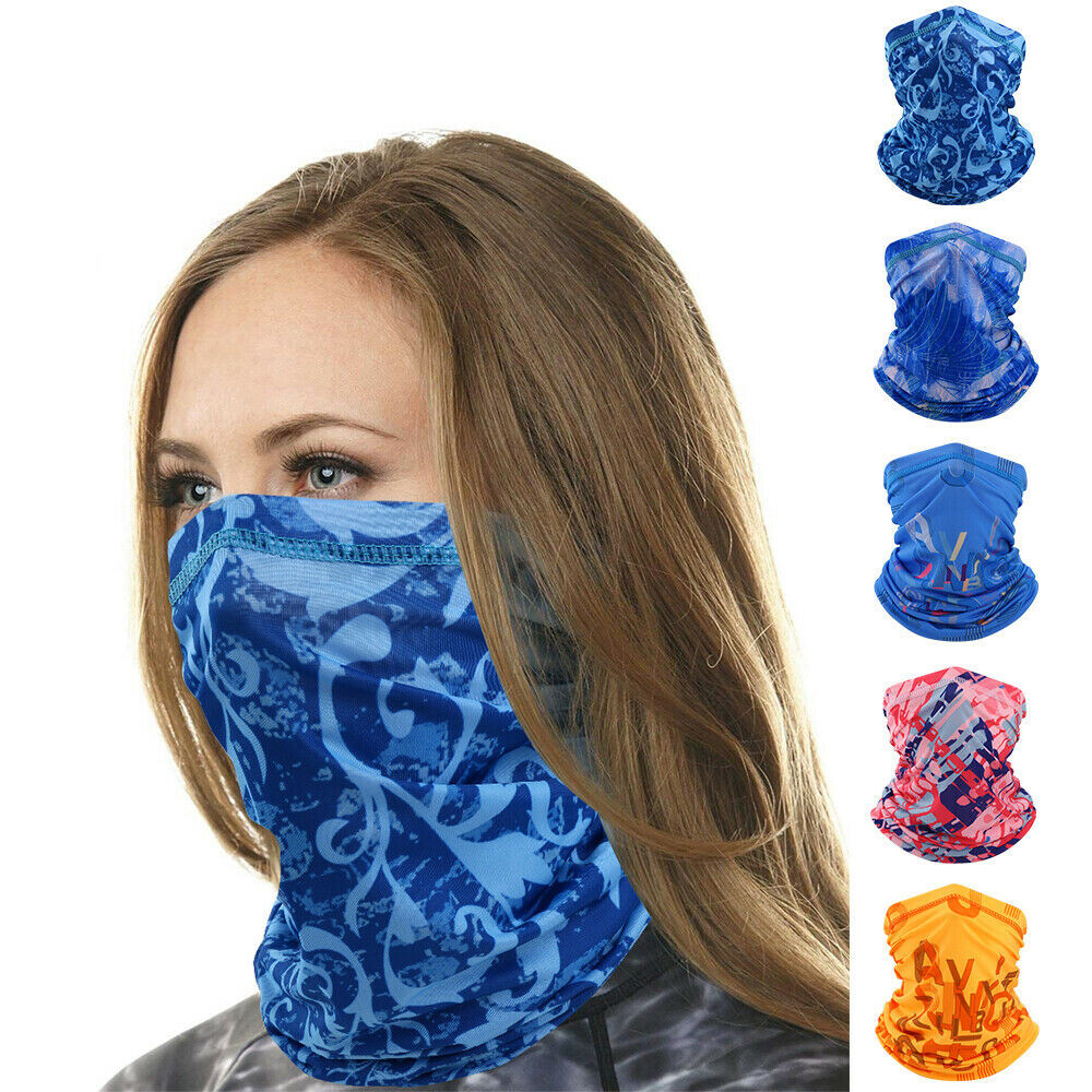 UV Sun Protection Face Mask Neck Gaiter Colorful Scarf Multipurpose Balaclava