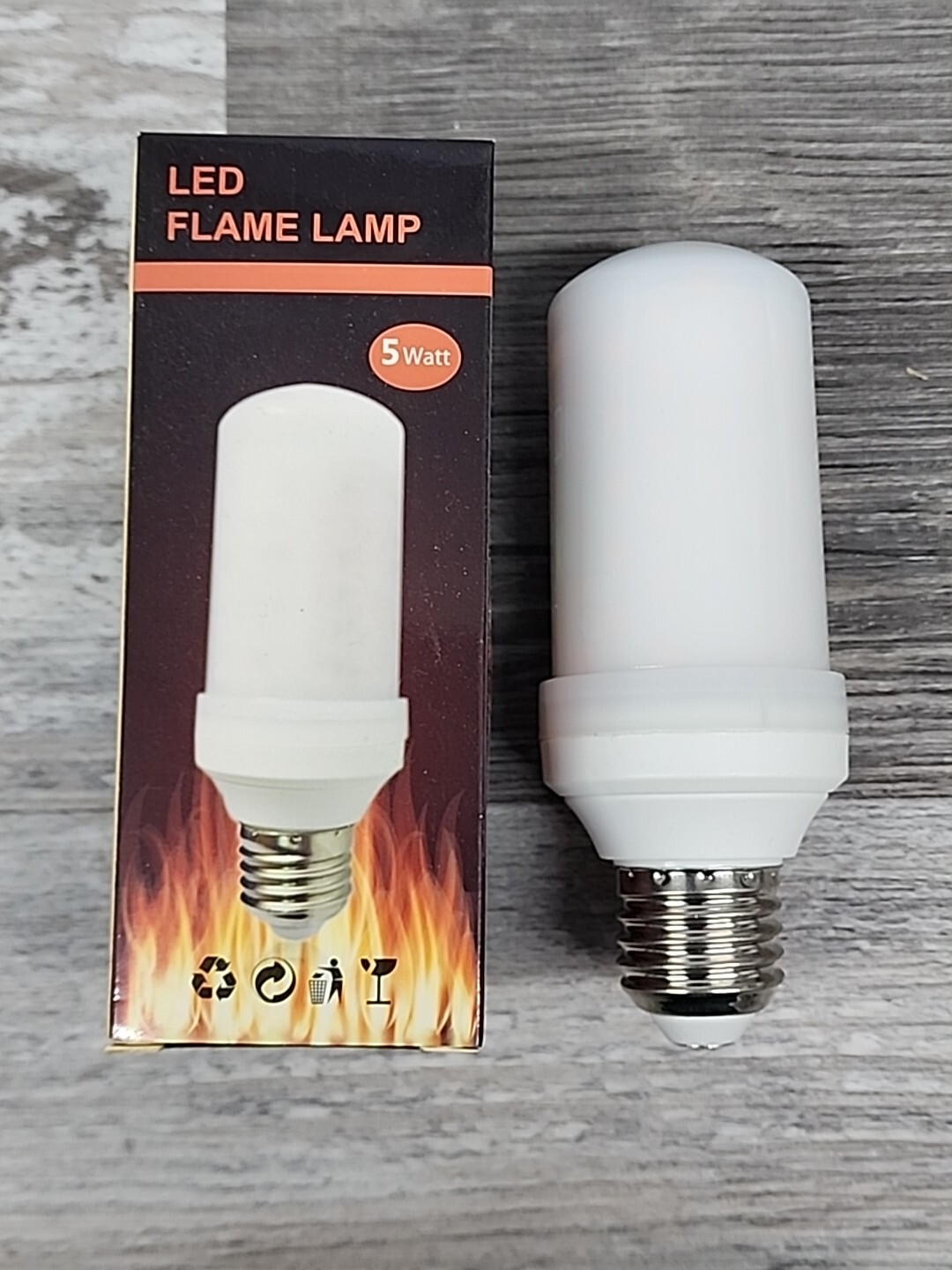 LED Flame Effect Light Bulb- Simulated Nature Fire Flicker Lamp, E27 USA Base 5w