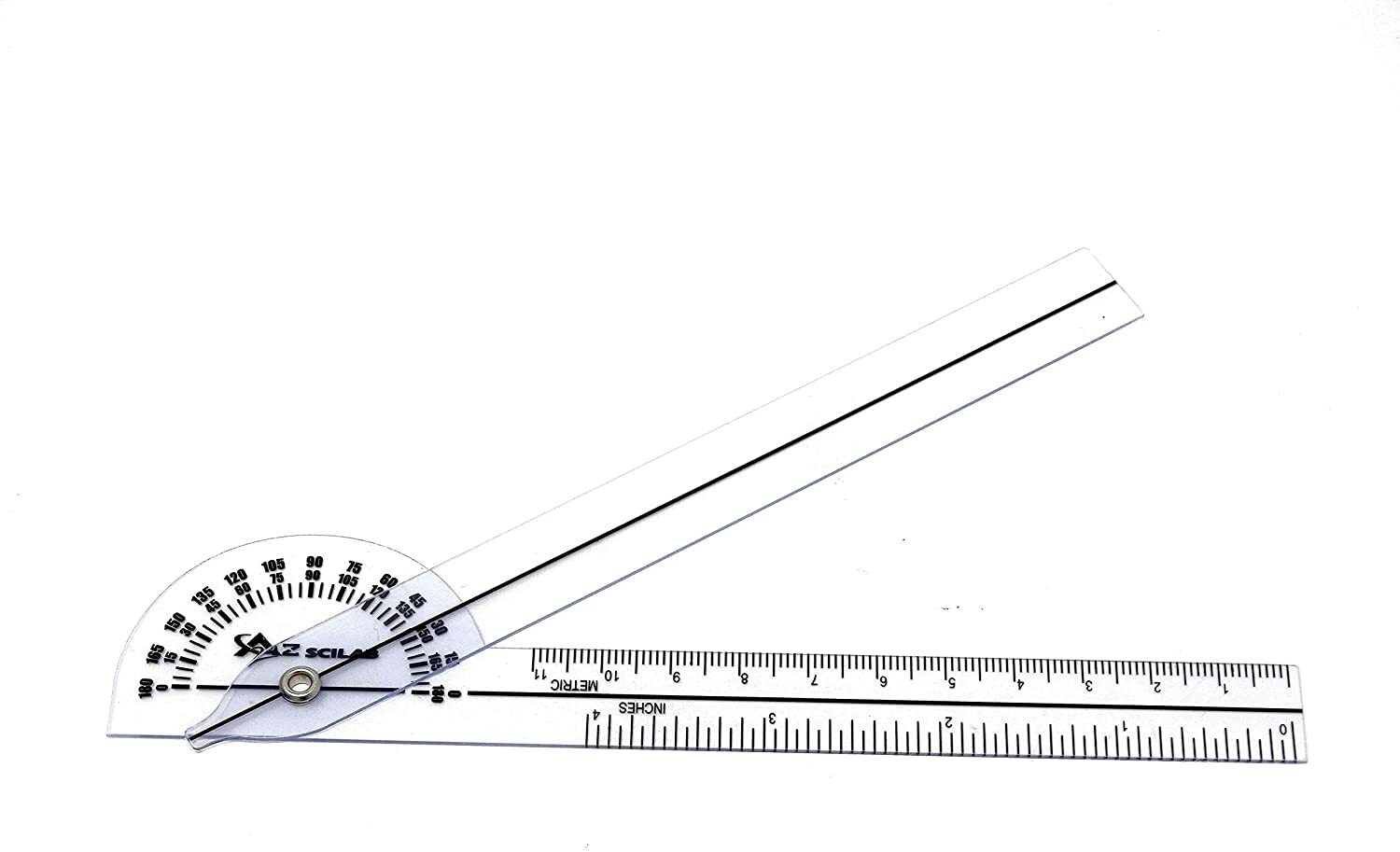 Plastic 6" Economy Goniometer 180 Degree ISOM Physical Therapy Angle Ruler