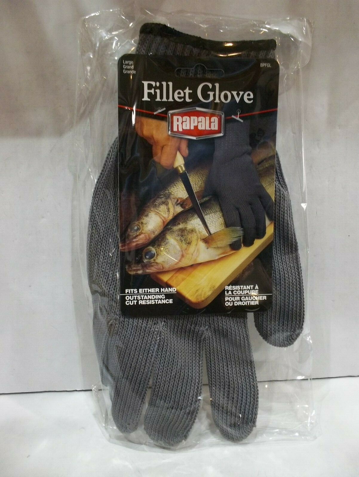 Rapala Fillet Glove size large BPFGL steel mesh New with tags