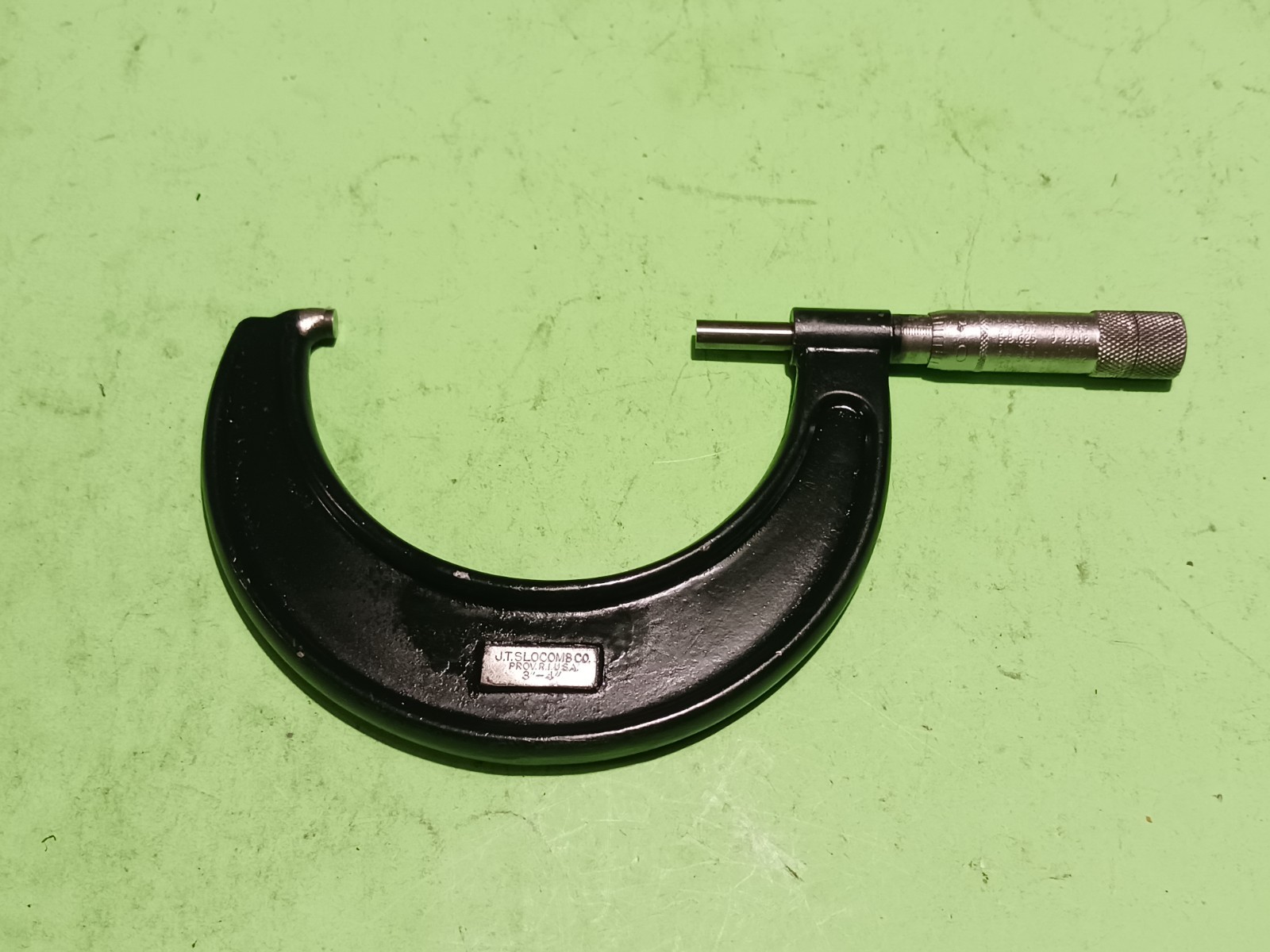 J.T. Slocomb Co Outside Micrometer 3-4” Machinist Tools USA good condition