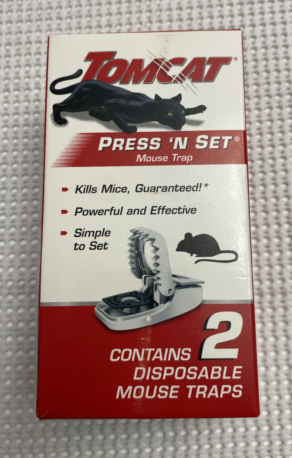 Tomcat Press 'N Set Mechanical Mouse Trap (2-Pack) 3610110 Tomcat 3610110