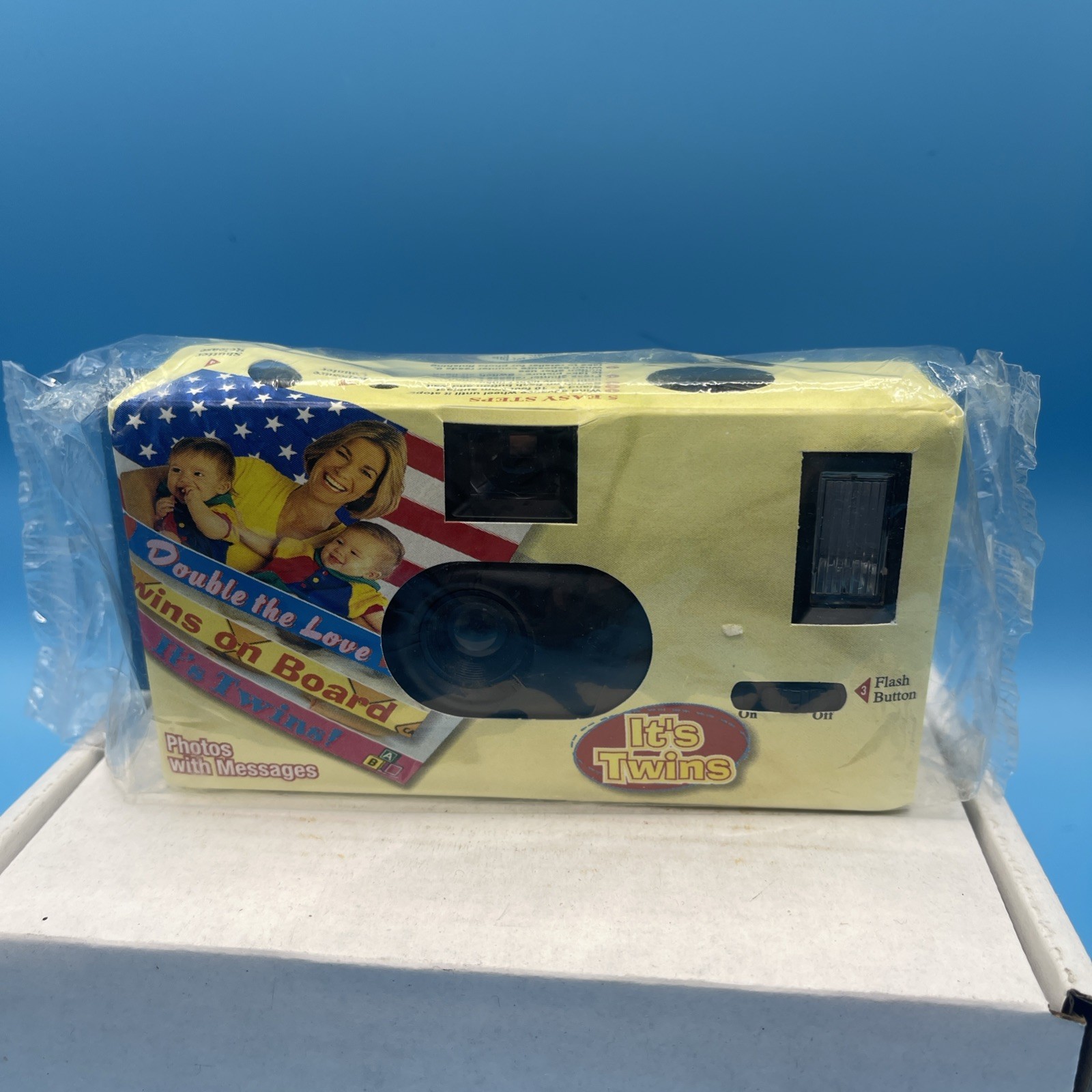 Brand New Sealed “It’s Twins” Disposable Camera Flash Camera NOS Photos Messages