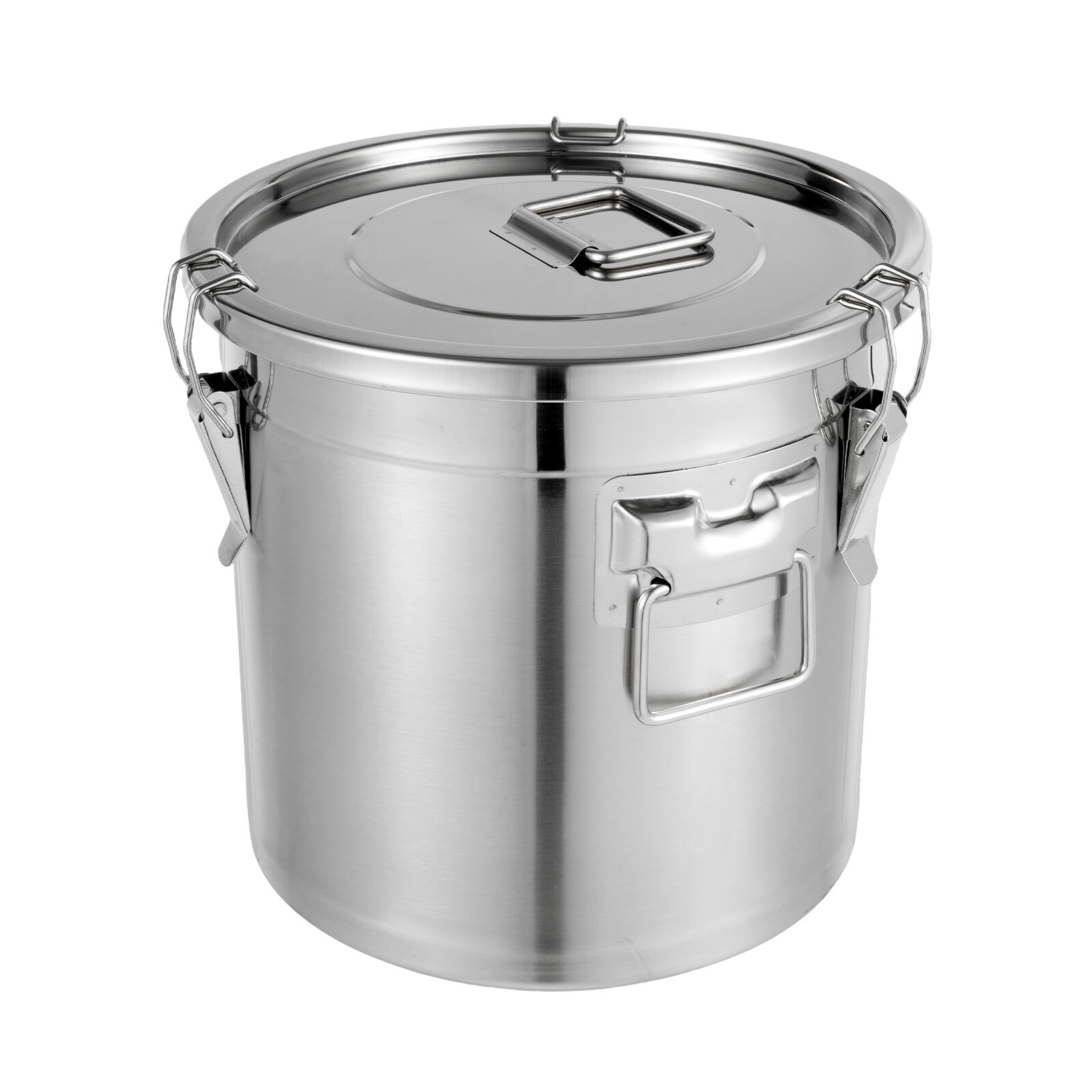 21L Stainless Steel Bucket with Lid Rice Bucket Canister Food Storage Container