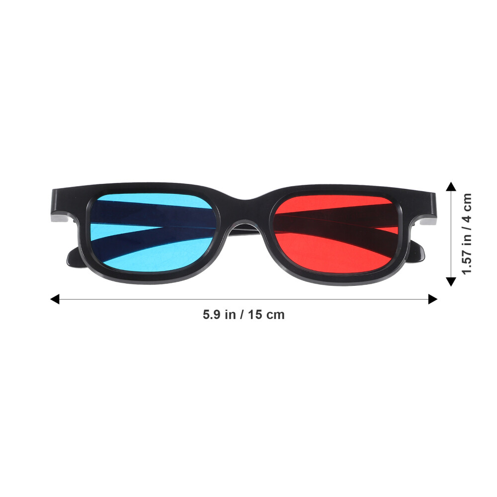 4pcs Game Glasses 3d Movie Glasses Red and Blue Glasses 3d Viewing Eye Wear
