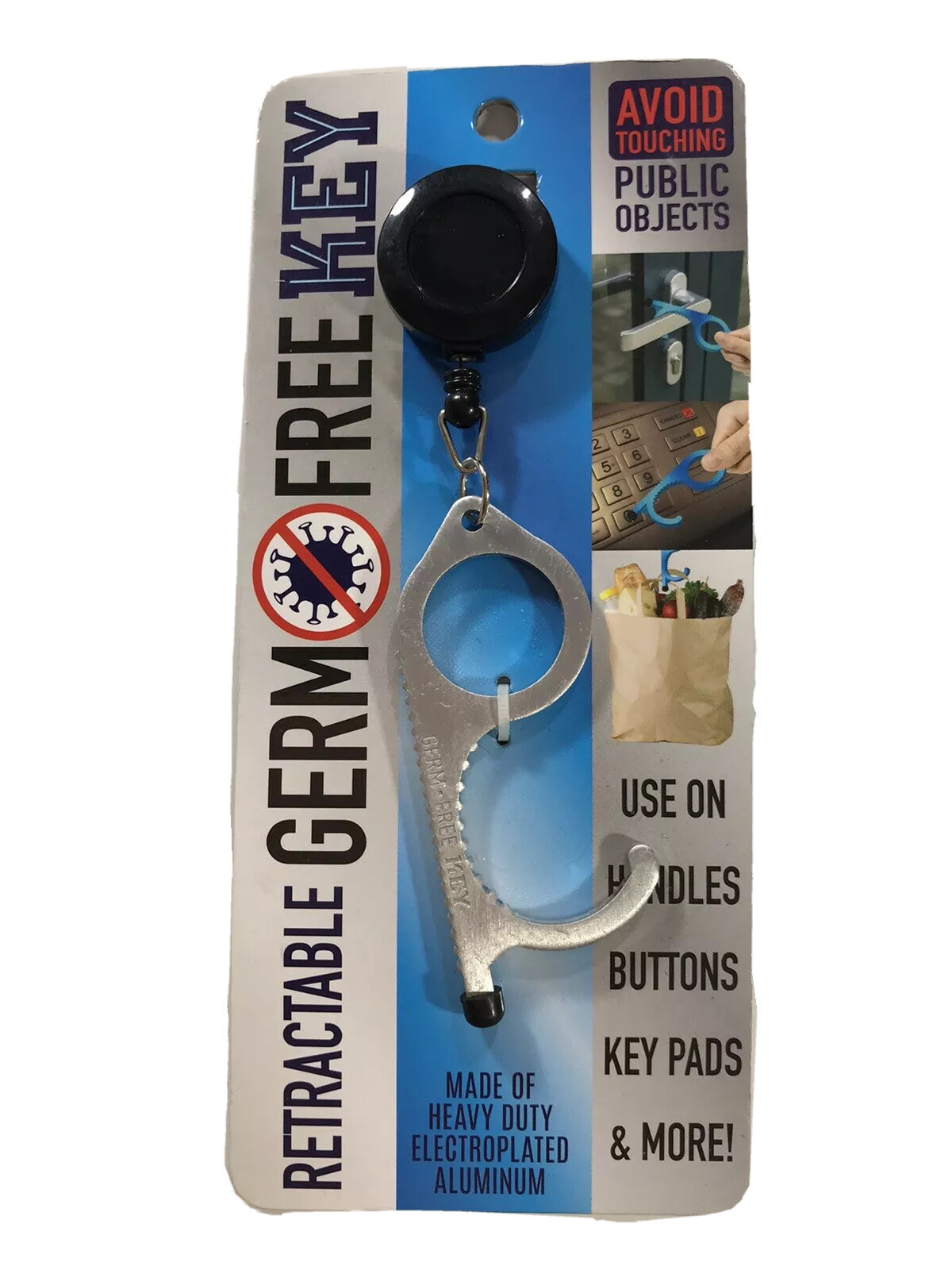 No Touch Door Opener & Contact Germ Free Key for Button & Key Pad Push FASTSHIP!