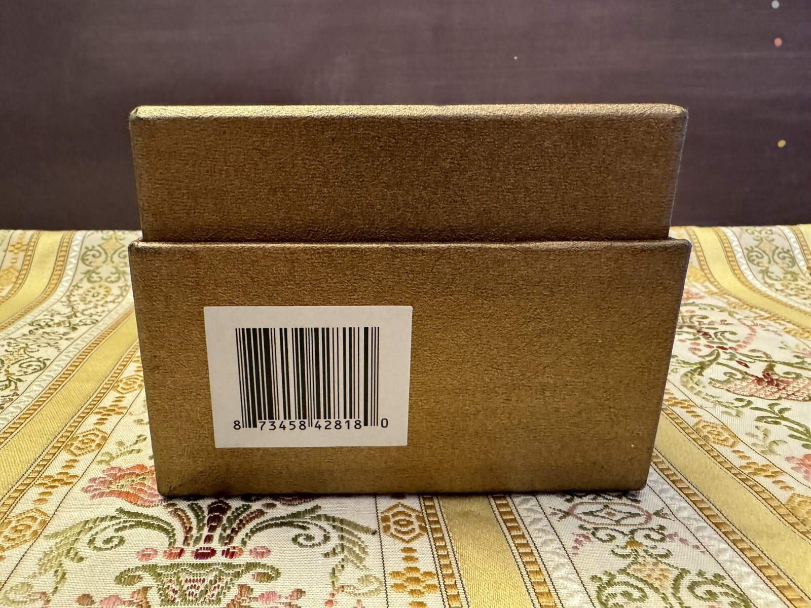 Eclipsing the World Gemstone Globe w/Box Brown Orange Earth