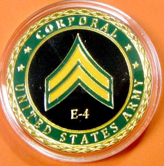 US Army Corporal. Challenge, Souvenir. CT61c.