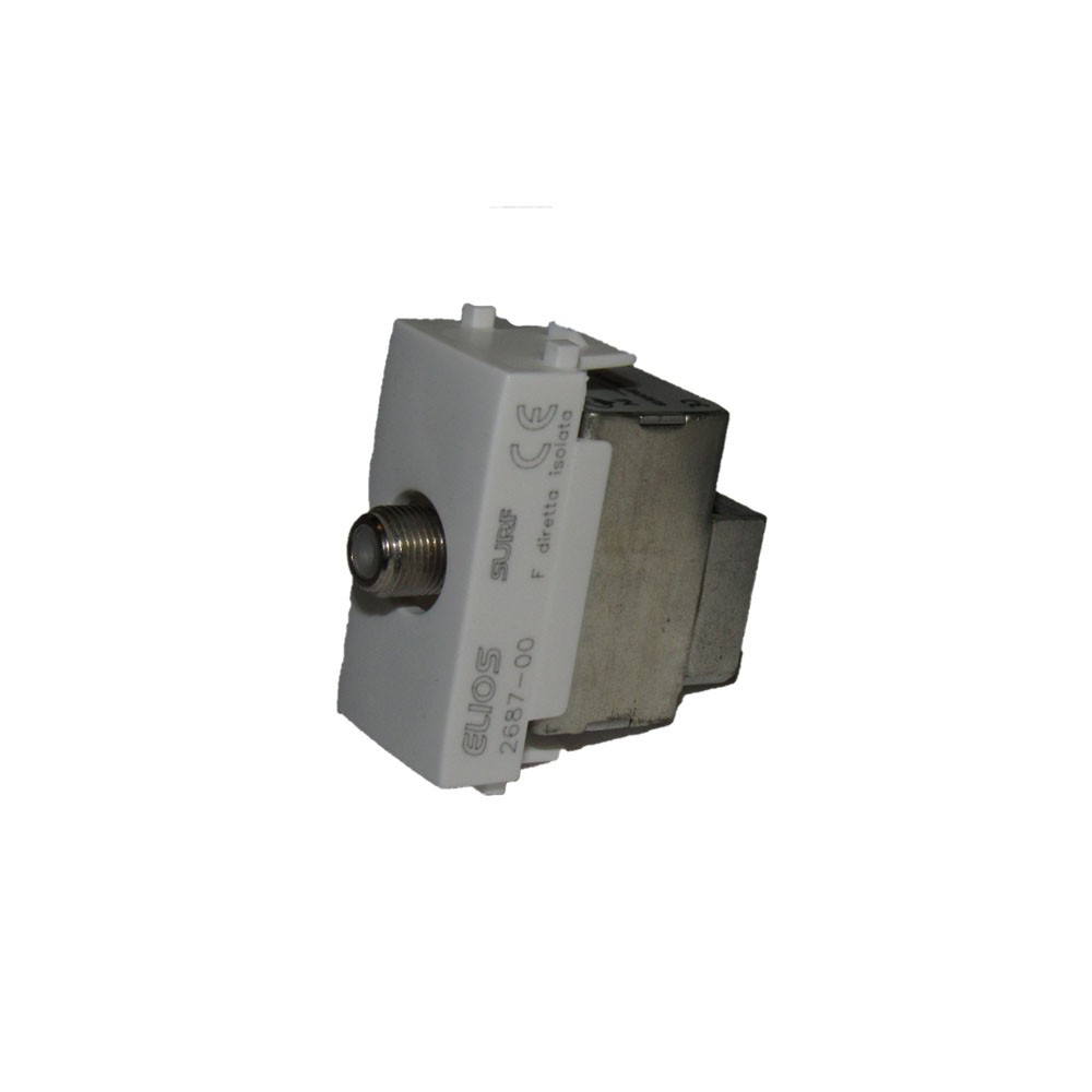 Elios 2687-00 Series Surf Coaxial Socket Female F SAT Direct Iso...
