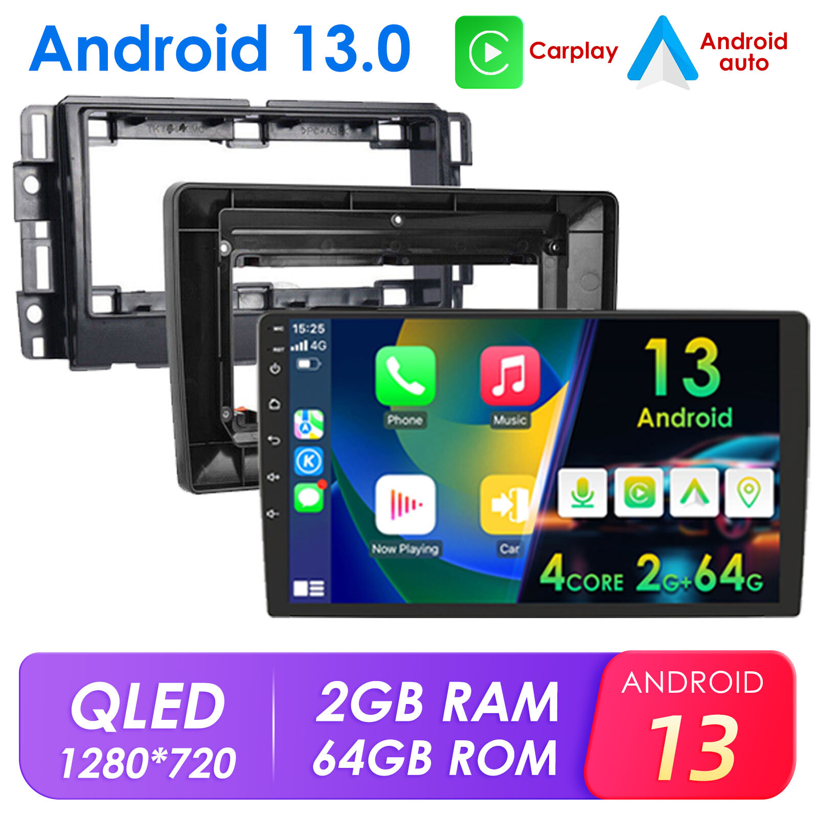 10.1" 2+64G Car Stereo Radio GPS Navi Player For Chevrolet Buick GMC Carplay DSP