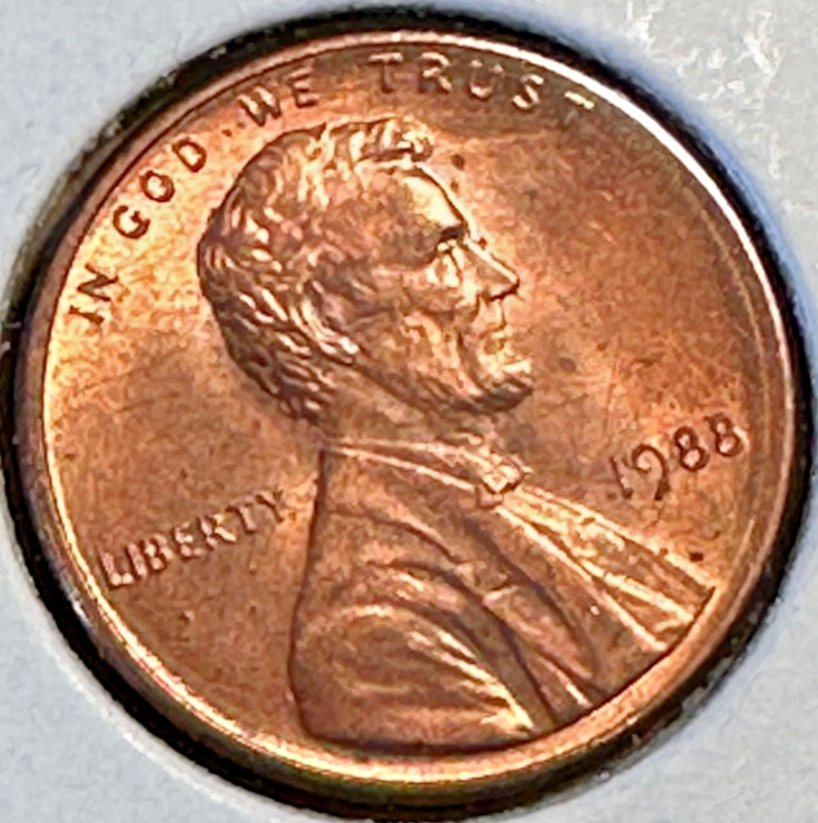 1988 Lincoln Memorial Cent