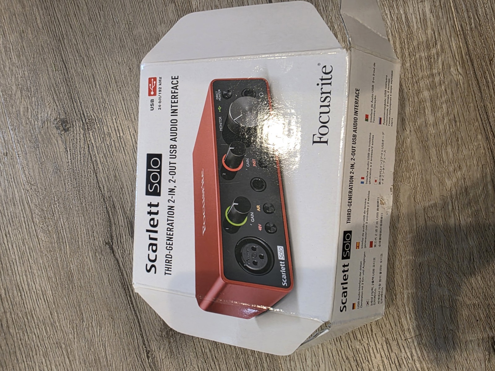 Focusrite Scarlett Solo 3rd gen audio interface - Used