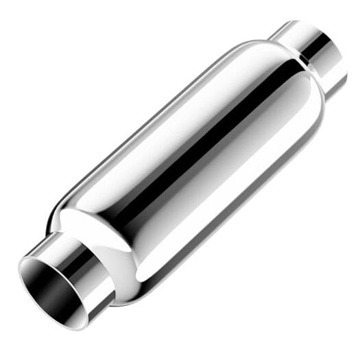 2.5" Inlet/Outlet Exhaust Mufflers,12'' Overall Length, 2.5 Universal 2.5IN