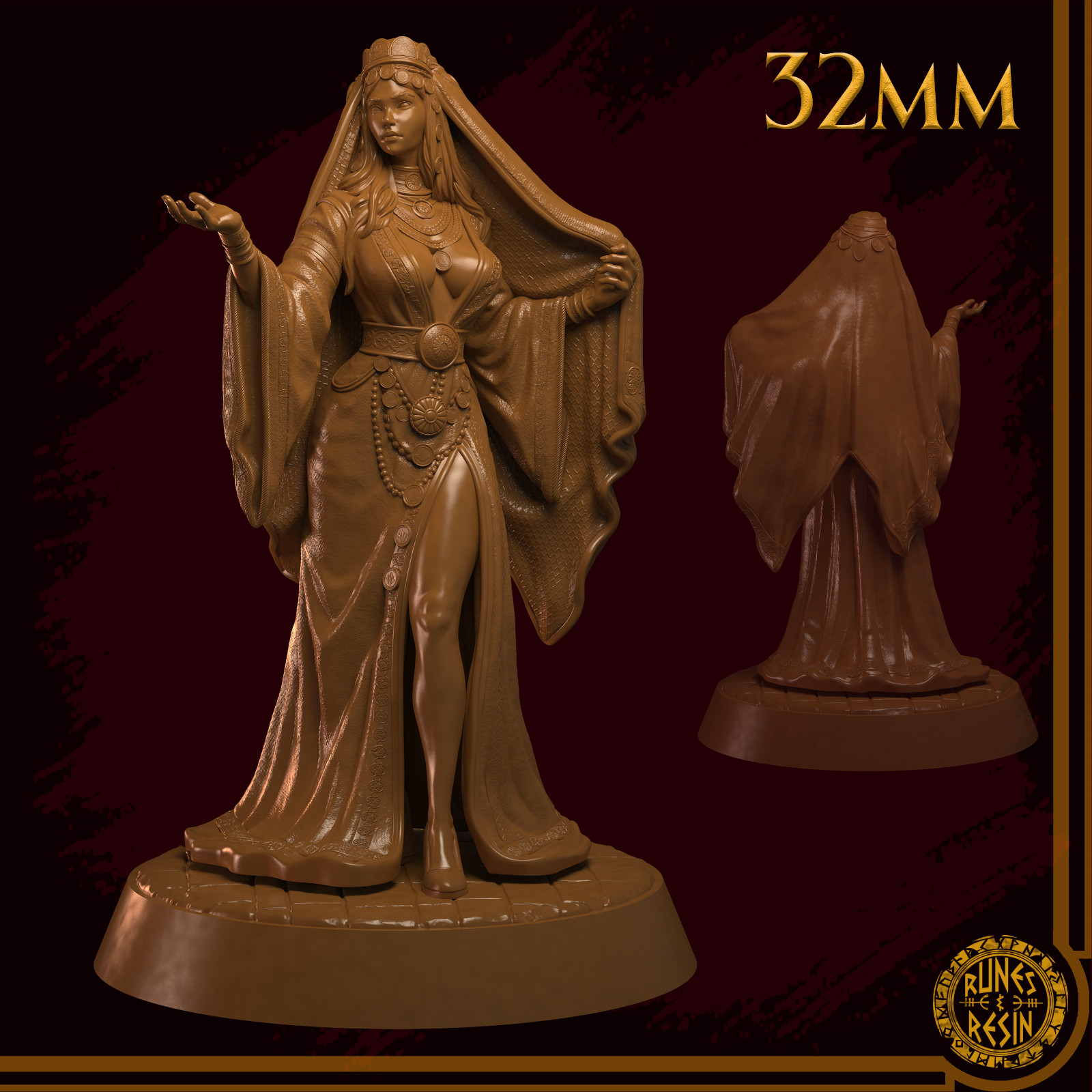 Dungeons & Dragons Playable Character Female Human Verda - Cleric, Priestess