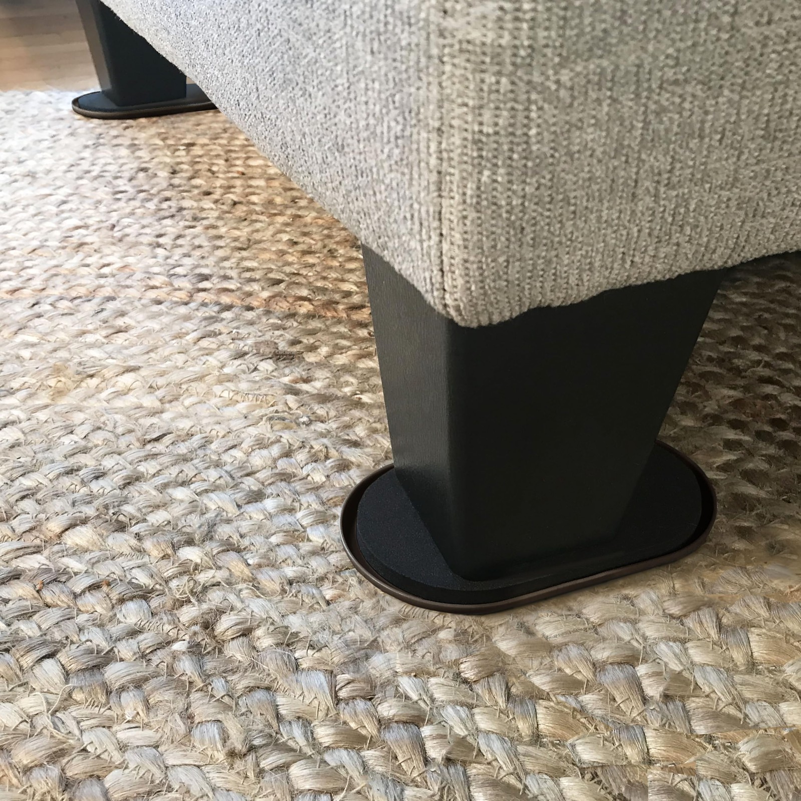 5-3/4" x 9-1/2" XL Oval Reusable Furniture Sliders for Carpet, Anti-Slip Prot...