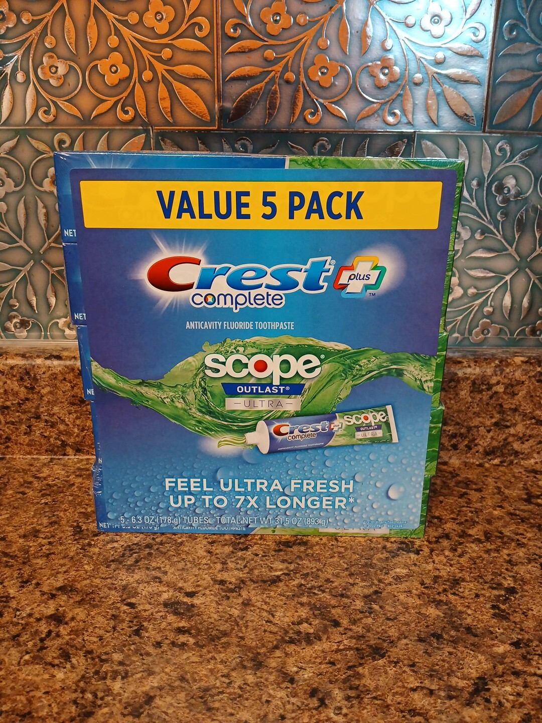 Crest Complete + Scope Outlast Ultra Toothpaste (6.3 oz, 5 pk.)