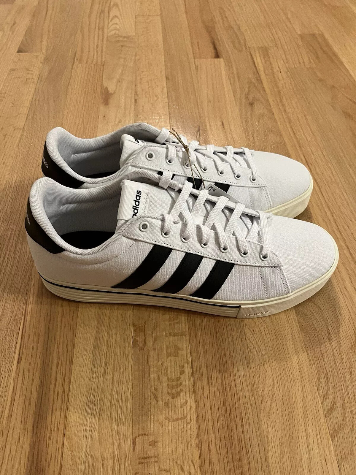 Adidas Men’s Daily 4.0 White & Black Skateboarding Sneakers IF6659
