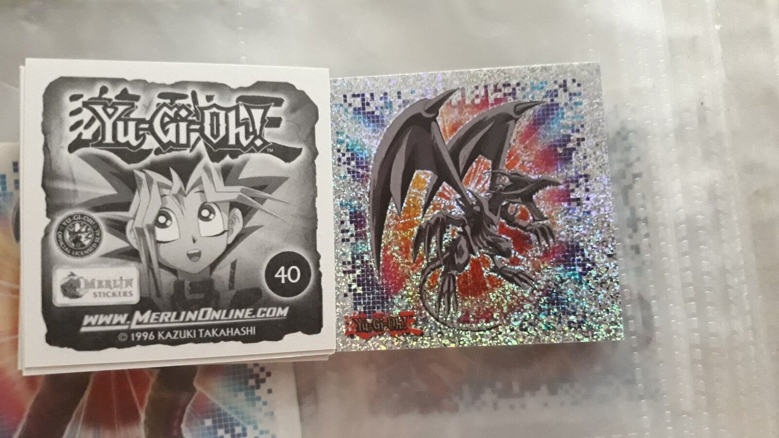 yugioh yu gi oh merlin stickers n 40