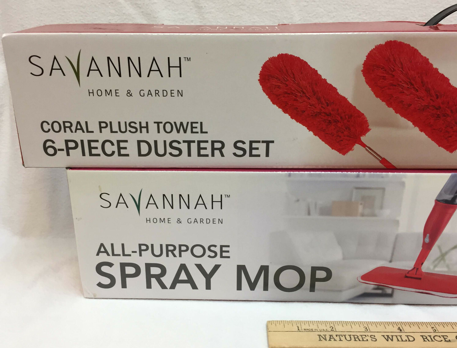 Spray Mop & 6 Piece Duster Set All Purpose Savannah Home & Garden NOS Lot of 2